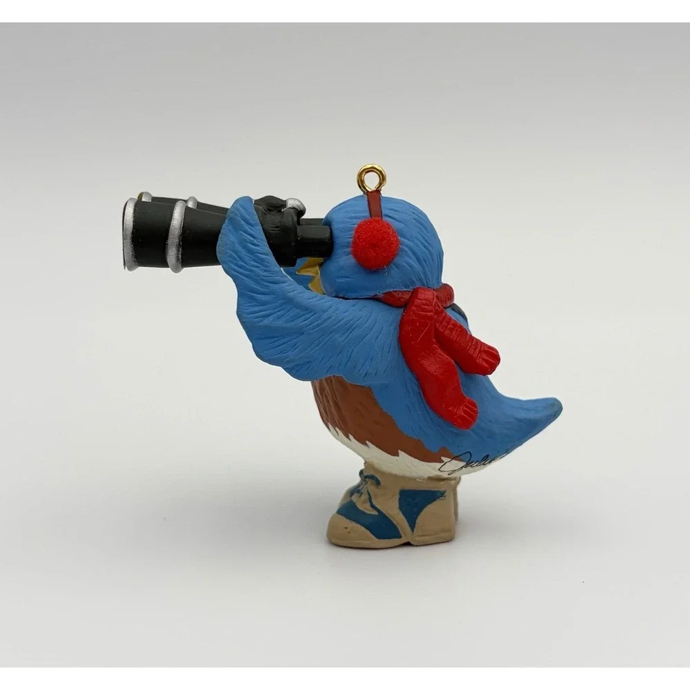 Hallmark Keepsake Ornament Bird Watcher 1993 Bluebird QX525-2 Vintage